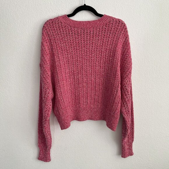 Rag & Bone Pink Crochet Knit Sweater NWT - Picture 3 of 5